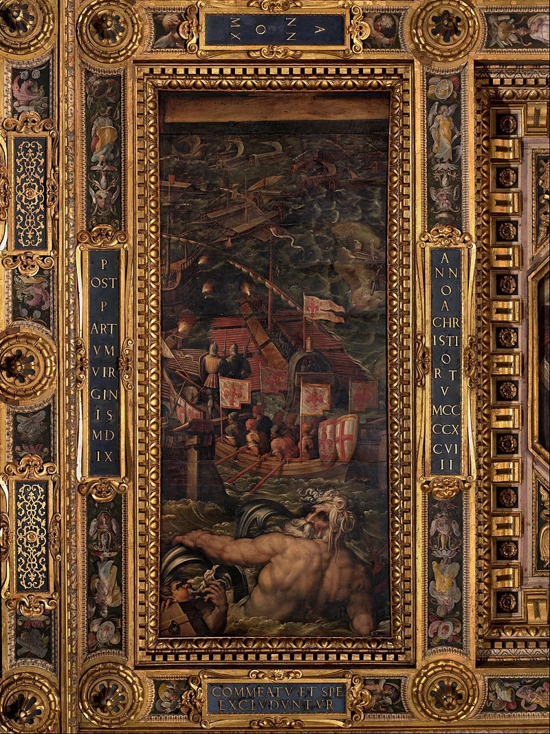 Battaglia navale tra fiorentini e pisani - Palazzo Vecchio, Firenze
